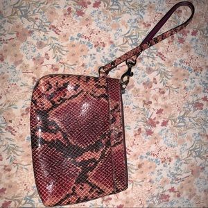 Vintage coach soho wristlet python